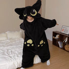 Anime Toothless Boys Girls Bodysuit Pajamas Autumn Winter Coral Fleece Thickened Warm Nightgown Wearing Home Clothes Outside