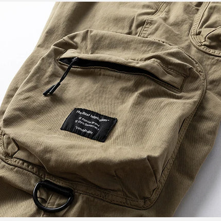 Mens Cargo Pants Autumn Winter Casual Mens Pant Baggy Regular Cotton Trousers Male Combat Military Tactical Pants Multi Pockets