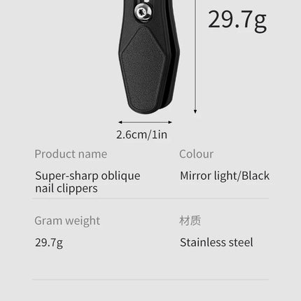 Ultimate Precision, Professional Stainless Steel Nail Clipper Cuticle Nippers -Especially Suitable for Ingrown Toenails