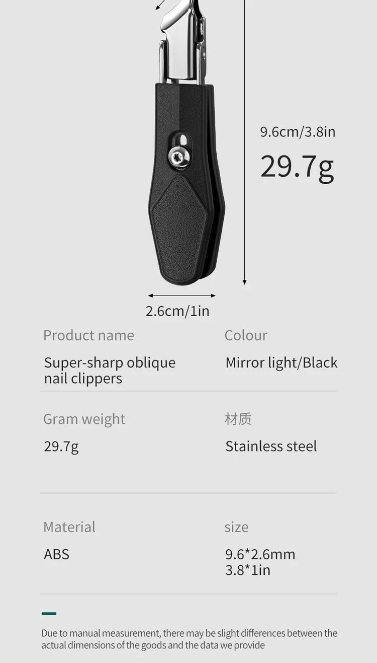 Ultimate Precision, Professional Stainless Steel Nail Clipper Cuticle Nippers -Especially Suitable for Ingrown Toenails