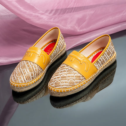 Retro Classic Style New Women's Flat Shoes Letter Print Design Women's Casual Fisherman Shoes Fashionable and Versatile