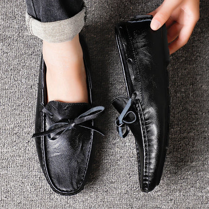 Nuovi mocassini casual Mocassini di marca con suola morbida da uomo Scarpe primaverili in pelle Comode scarpe casual da passeggio per esterni con fondo piatto
