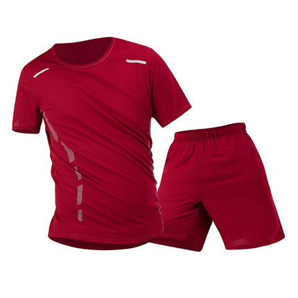 Tuta sportiva da uomo ad asciugatura rapida 1/2/4 pezzi T-shirt casual traspirante a maniche corte Tasca Pantaloncini versatili per adolescenti da indossare platinumshop