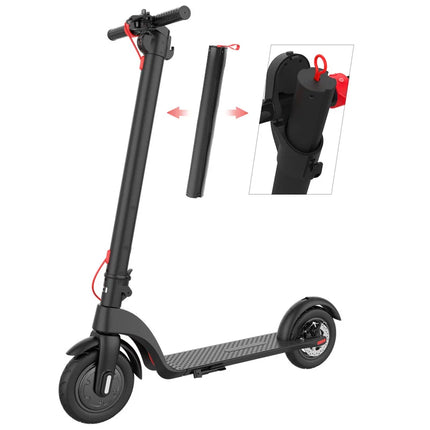 Monopattino Elettrico X7 con Ruote da 8.5/10 Pollici, Motore W, Batteria 36V 6.4Ah, Velocità 32 km/h, Autonomia 20 km, Telaio in Lega di Alluminio Aeronautico, E-Scooter Leggero e Portatile per Uso Urbano