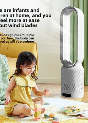 NUOVO Ventilatore Senza Pale 2026 per Purificazione dell'Aria Domestica, Circolazione Ultra Silenziosa, Ventilatore a Torre per Dormitorio