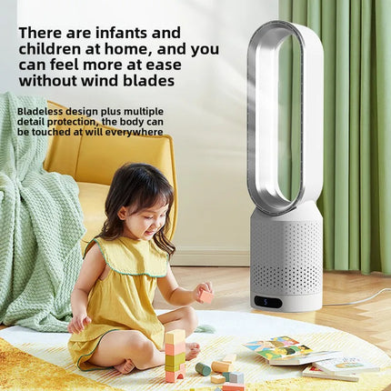 NUOVO Ventilatore Senza Pale 2026 per Purificazione dell'Aria Domestica, Circolazione Ultra Silenziosa, Ventilatore a Torre per Dormitorio