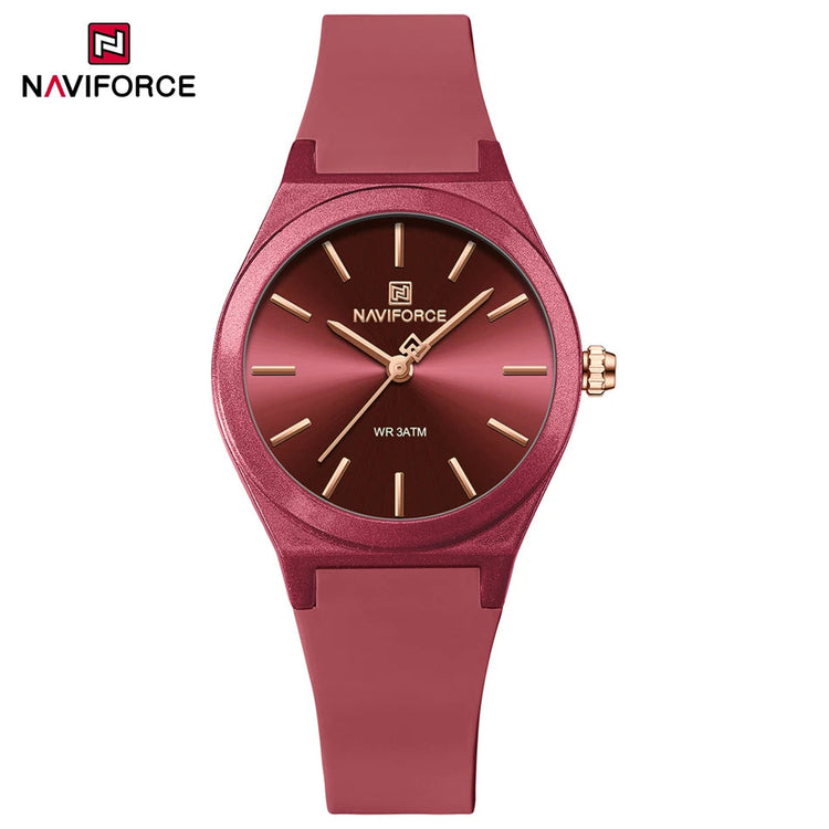 NAVIFORCE 2025 Orologi moda donna Orologio al quarzo Sport Cinturino in silicone Orologi da polso da donna Orologio semplice Regalo relogios feminino platinumshop