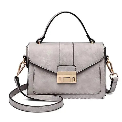Miss Lulu WOMEN'S Handbag Small Elegant Handle bag Leather shoulder bag Stylish Shoulder bag Shoulder for Allt PlatiNum