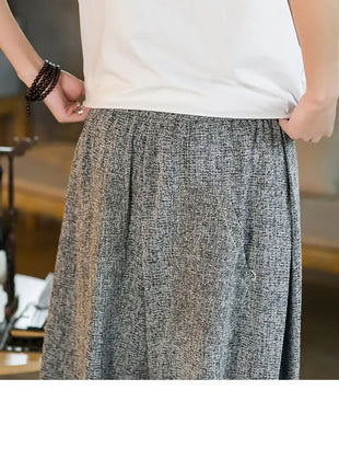 Pantaloni da jogging in seta di ghiaccio da uomo pantaloni casual stile Harajuku cinese da uomo pantaloni sportivi Harlem allentati ricamati streetwear 5XL