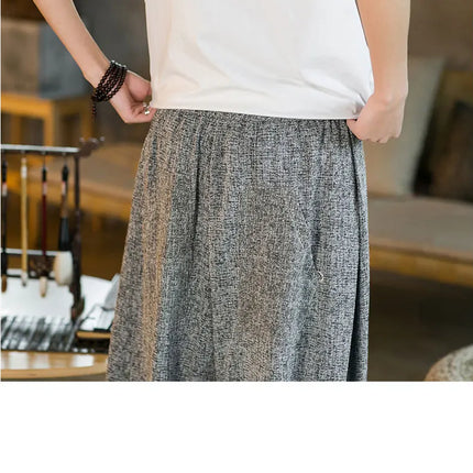 Pantaloni da jogging in seta di ghiaccio da uomo pantaloni casual stile Harajuku cinese da uomo pantaloni sportivi Harlem allentati ricamati streetwear 5XL
