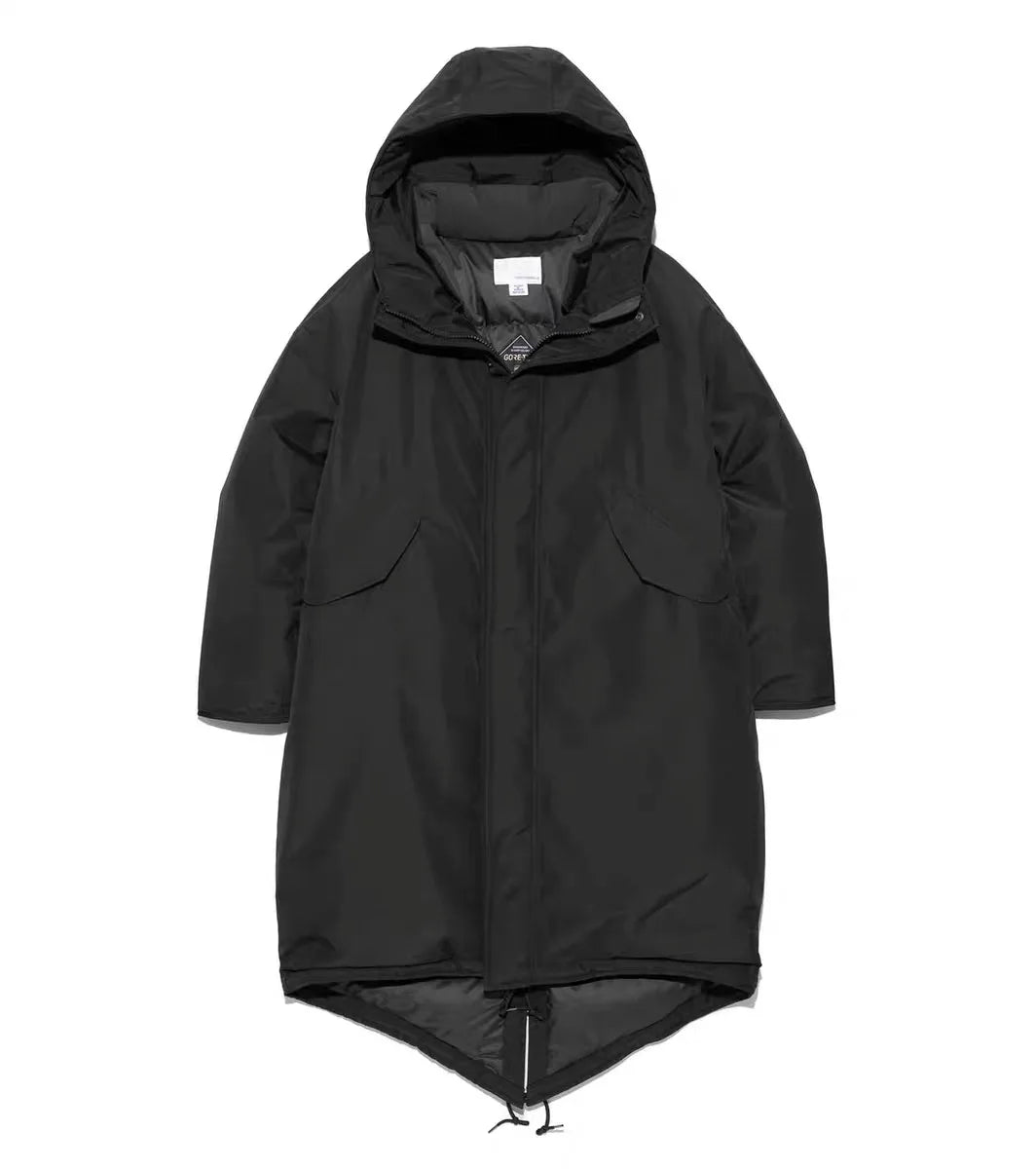 Piumino impermeabile optoelettronico con colla a stampa completa extra lunga Nanamica LongDown