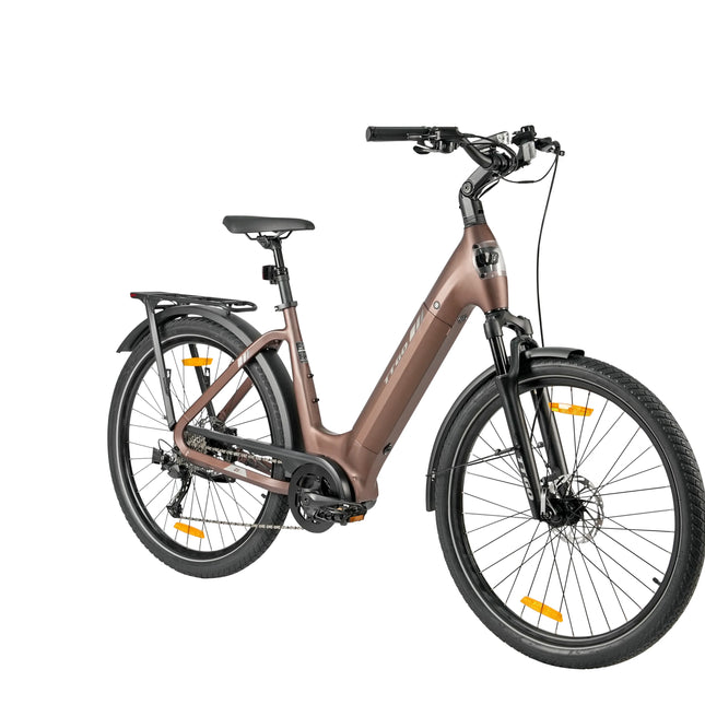 Bicicletta Elettrica 36V 18Ah 250W TTGO Z5 con Motore Bafang Mid-Drive, Ruote da 27.5'', E-Bike da Città, Autonomia 110-130KM, Certificata CE EN15194