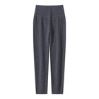 100% fine spun wool knitted pants for women, soft and comfortable thin wool leggings, slim fit solid color leggings PlatiNum