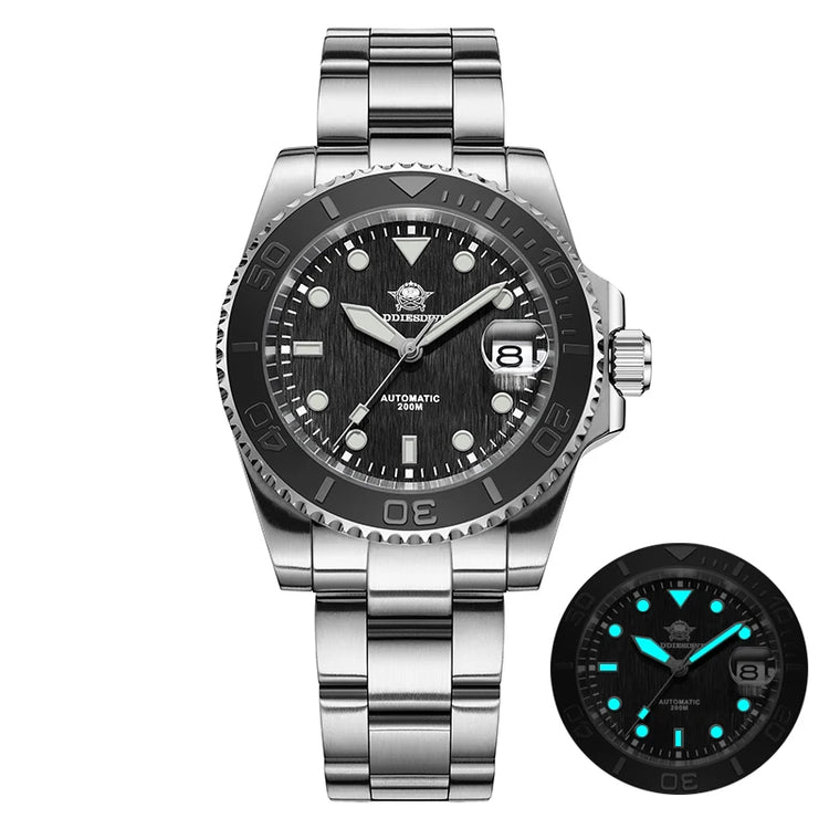 ADDIESDIVE AD2087 Men Watch Waterproof 20Bar Driver Sapphire Glass BGW9 Luminous Reloj Hombre NH35 Automatic Mechanical Watch