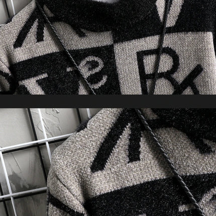 Men Knitted Sweater Stripe Pullovers Printing Round Neck Sweater Autumn/Winter Designer Quality Casual Men Clothing Jumper