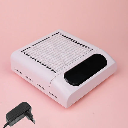 Nail Grinding Polishing Dust Collector Desktop Adjustable Speed Vacuum Device For Home Salon Nail Art Sessions