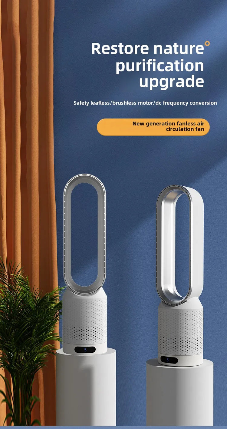 NUOVO Ventilatore Senza Pale 2026 per Purificazione dell'Aria Domestica, Circolazione Ultra Silenziosa, Ventilatore a Torre per Dormitorio