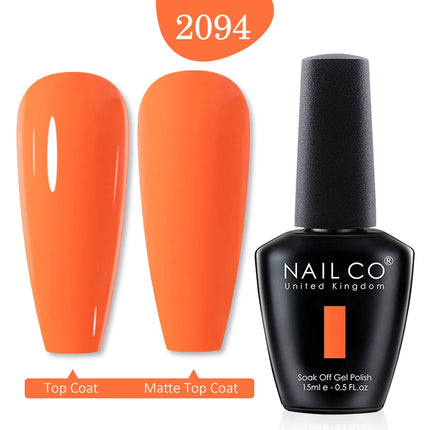 NAILCO 15ml Green Blue Series UV Nail Gel Polish Blue Colors UV&LED Gel Varnish Red Soak Off Semi Permanent LED Nail Gel Varnish