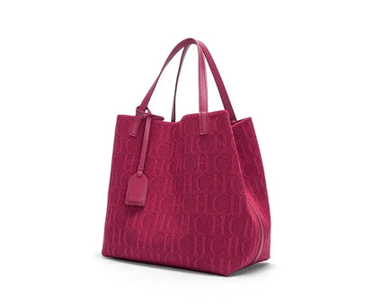 Borse da donna eleganti Borsa di design di grande capacità Borsa a tracolla classica in tinta unitaBorsa tote da viaggio Carolina Herrera