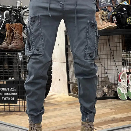2025 New Men's Cargo Pants Tactical Military Work Pants Outdoor Jogger Casual Trousers Straight Leg Spring Autumn Utility Pants