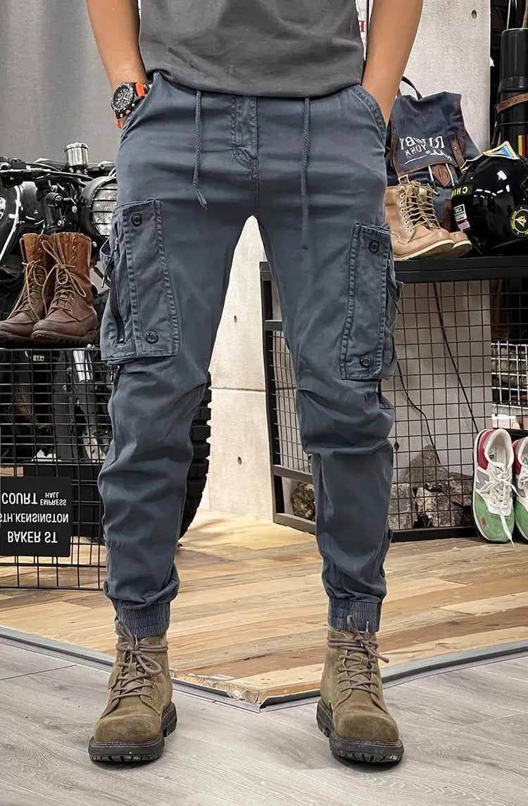 2025 New Men's Cargo Pants Tactical Military Work Pants Outdoor Jogger Casual Trousers Straight Leg Spring Autumn Utility Pants
