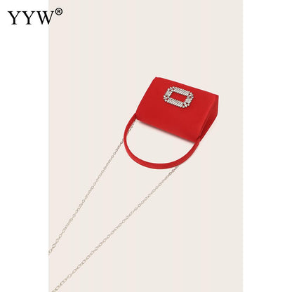 2023 nuove mini borse rosa per le donne pochette da sera per banchetti con catena borse casual in modalità piccola festa elegante Bgas in pelle PU