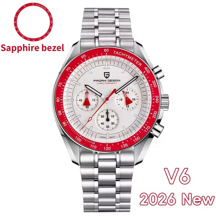 Nuovo Orologio da Uomo PAGANI DESIGN Golden Moon 2026, Orologio al Quarzo di Lusso, Cronografo Sportivo, Vetro Zaffiro AR, Impermeabile, Regalo platinumshop