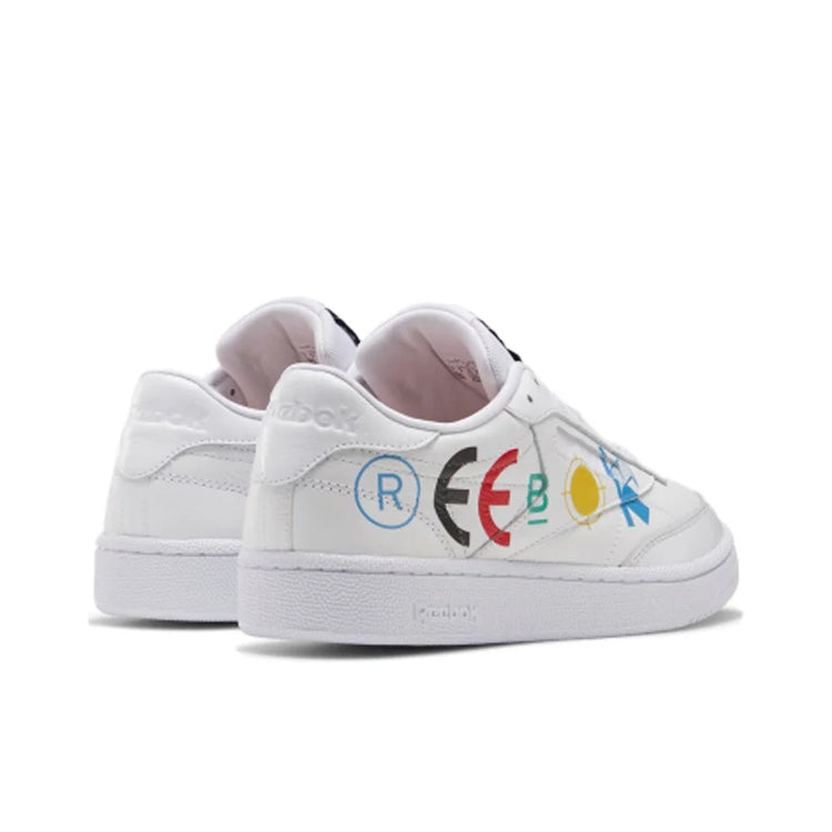 Reebok Club C Skateboard Shoes Unisex Low Top White FY3073