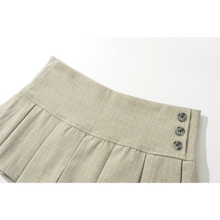 YENKYE Amerikanischer Retro Faltenrock Damen Sommer Sexy Niedriger Taille Rock Cool Girl Y2K Saia