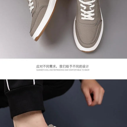 2026 New Men's Leather Shoes Casual Spring Autumn Fashionable Genuine Cowhide Slip-On Breathable Comfortable Anti-Slip Shoes