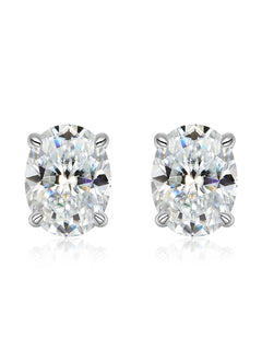Orecchini a lobo con moissanite taglio Asscher/Princess da 1 carato per uomo e donna, in argento sterling 925, con diamanti da laboratorio scintillanti, anallergici