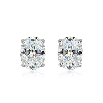 Orecchini a lobo con moissanite taglio Asscher/Princess da 1 carato per uomo e donna, in argento sterling 925, con diamanti da laboratorio scintillanti, anallergici platinumshop