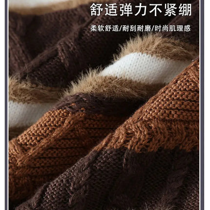 2024 winter new arrival korean style thicken mens warm sweater men fashion sweaters Men's wool pullovers male full size M-3XL