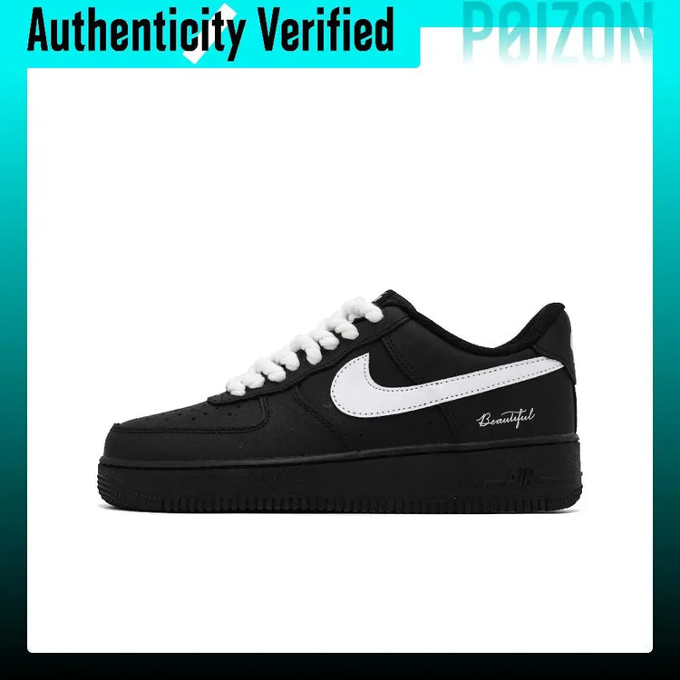 Nike Air Force 1 Skate Shoes Unisex Low-top White/Black CW2288-001（Team1697-）
