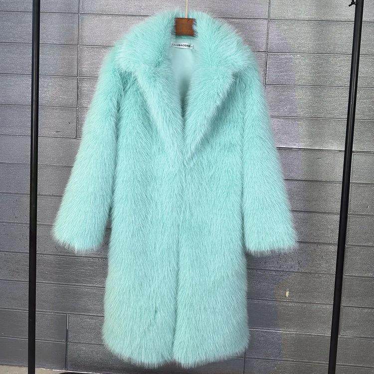 ZADORIN 2026 New Elegant Long Thick Warm Fluffy Faux Fur Coat Woman Winter Clothes Faux Fur Coats Jackets for Woman Outerwears