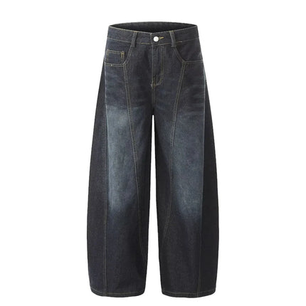 Jeans Estivi da Uomo Y2K Streetwear, Pantaloni Hip Hop alla Moda, Jeans American Goth con Stampa di Lettere, Pantaloni Larghi in Denim