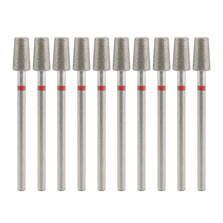 10Pcs Diamond Milling Cutter For Manicure Electric Nail Drill Bits Accessory Pedicure Machine Nail File Gel Remover Tool