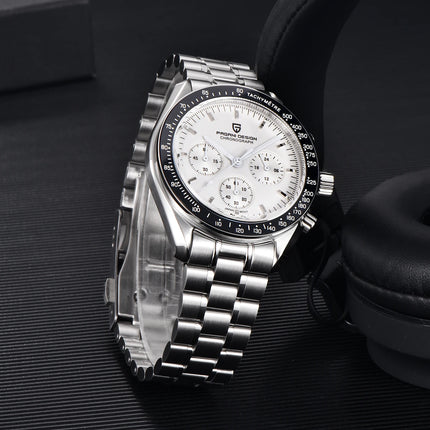 PAGANI DESIGN PD1701 Orologi da uomo di lusso in oro Orologi da polso al quarzo Cronografo VK63 Orologio da uomo AR Orologio con specchio in zaffiro Regali