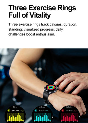 Nuovo Smartwatch 2026 per Analisi del Grasso Corporeo, ECG+PPG, Acido Urico, Pressione Sanguigna, Ossigeno nel Sangue, Orologio con Chiamate per Uomini e Donne platinumshop