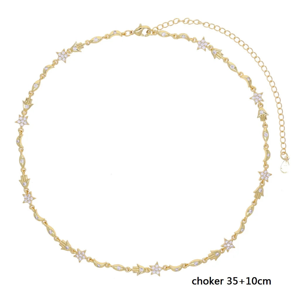 Nuovo speciale color oro Goccia d'acqua Bling Ovale CZ Collana girocollo Lariat Lunga barra a goccia a forma di Y Lunga nappa Gioielli da donna 2025