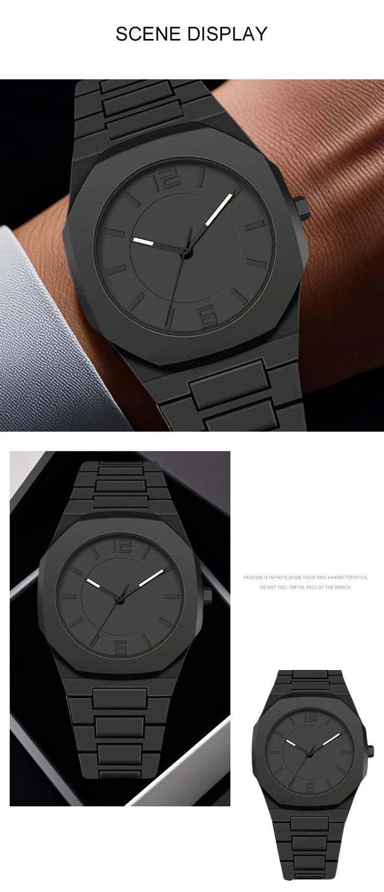 UTHAI 2025 Nuovi orologi da uomo Business Braccialetti in plastica impermeabili Orologi al quarzo alla moda e casual Reloj Hombre platinumshop