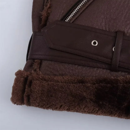 2024 Autumn New Product Women's Fashion Casual Polo Collar Long sleeved Zipper Decoration Double sided Jacket Coat