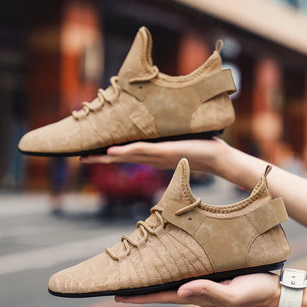 YRZL Mocassini in rete da uomo Mocassini da guida Fondo sottile Scarpe basse da passeggio Mocassini casual antiscivolo traspiranti Scarpe da uomo estive