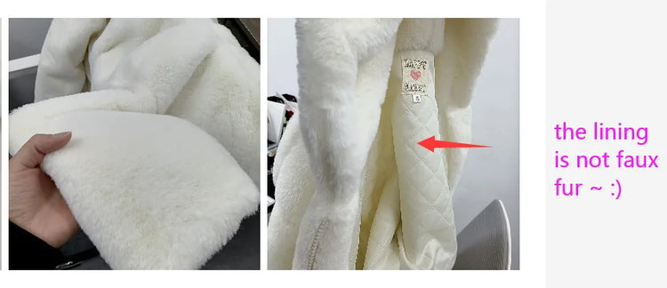 Cosy Loose Faux Fur Coat Womens Faux Fur Fuzzy Hooded Fluffy Ears Surcoat Overcoat Woman Winter Warm Outerwear Snowy Day Wrap