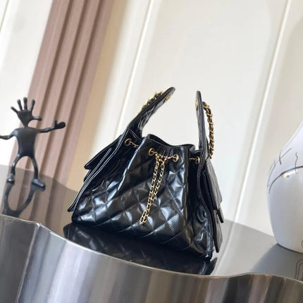 Brand Bag New Small Large Capaci Caviar Cowhide Leather oulder Bag  for Women and Bag PlatiNum