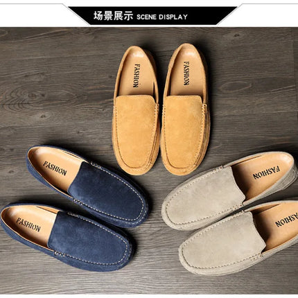 Mocassini da uomo in pelle scamosciata di lusso 2022 scarpe casual da uomo scarpe da barca fatte a mano da uomo Slipon scarpe da guida mocassini maschili Zapatos