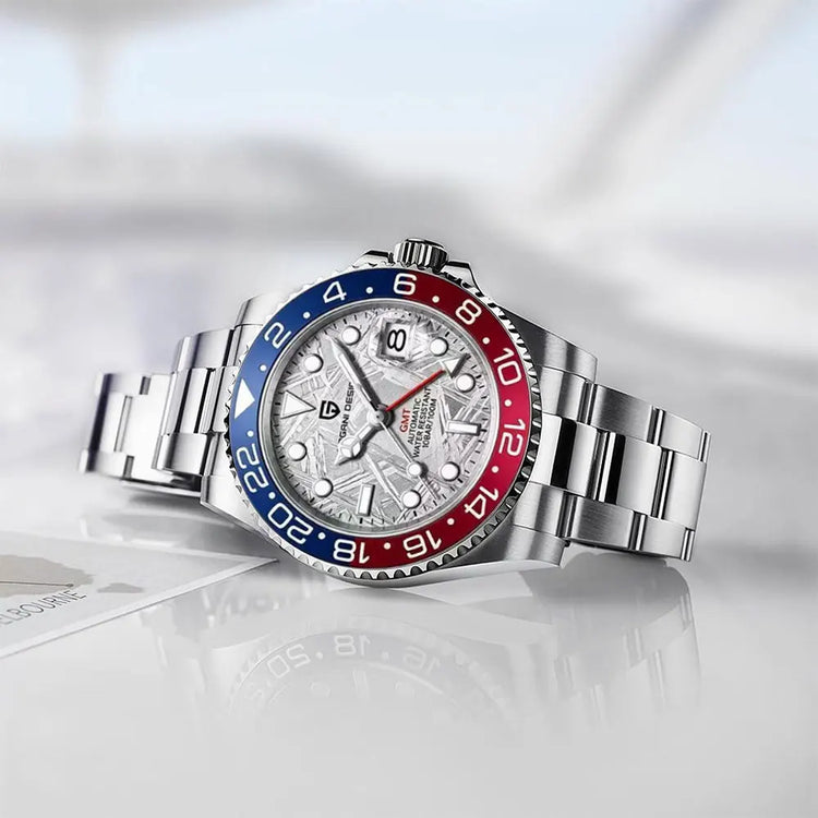 PAGANI DESIGN New GMT Men Watch Top Brand 40mm Mechanical Watch Sapphire Glass 100M Waterproof Automatic Wristwatch Reloj Hombre