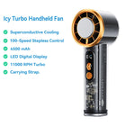 Ventilatore Portatile Vention Turbo con Raffreddamento Superconduttivo, per Campeggio, 11000 RPM, Velocità Regolabile, Display LED Digitale