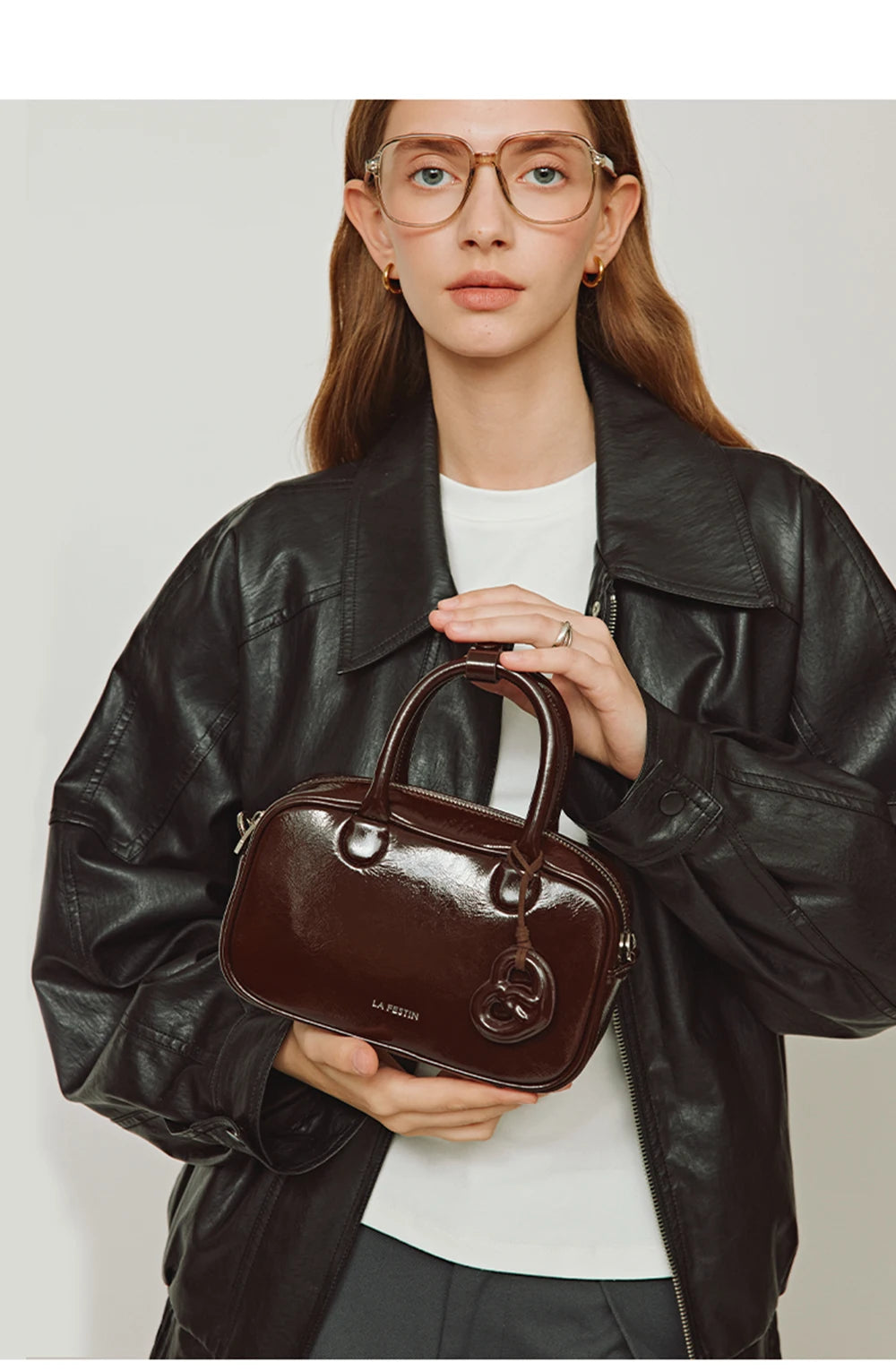 LA FESTIN Original Brand 2025 New Handbag Women Fashion Designer Shoulder Crossbody Bag lady Leather Bag Classic Retro Bag