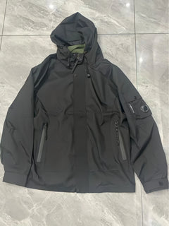 Y2K Herren Drei-Proof-Sturmjacke, neue Jacke, funktionelle Wind-Kapuzen-Arbeitskleidung 2025, Armlinsenjacke